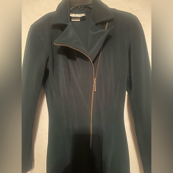 Tadashi jumpsuit, forest green, stirrup pant leg. Perfect with heels or boots. - Picture 1 of 7